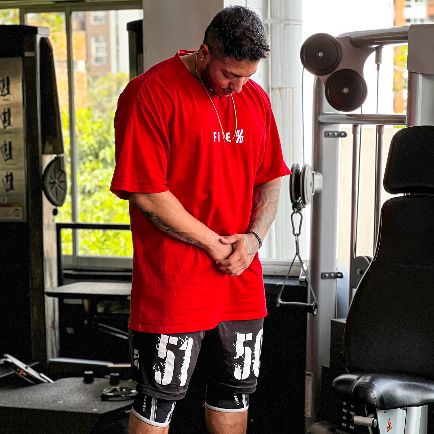 5150 Black Shorts with White Lettering