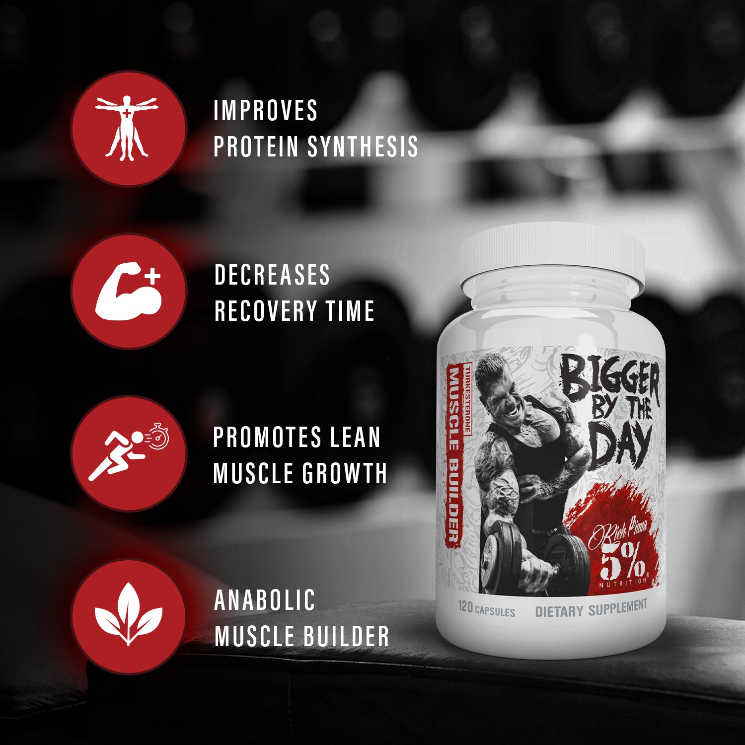 Bigger By The Day Muscle Builder with Turkesterone