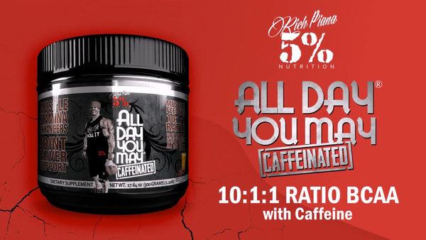 AllDayYouMay Caffeinated - 10:1:1 BCAA Product Explainer - 5% Nutrition
