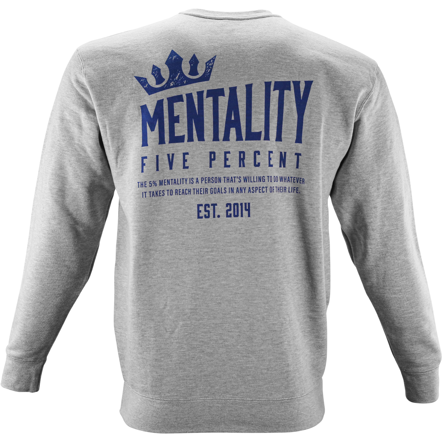 Mentality Five Percent, Heather Gray Crewneck Sweatshirt