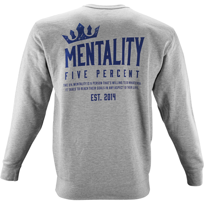Mentality Five Percent, Heather Gray Sweatshirt