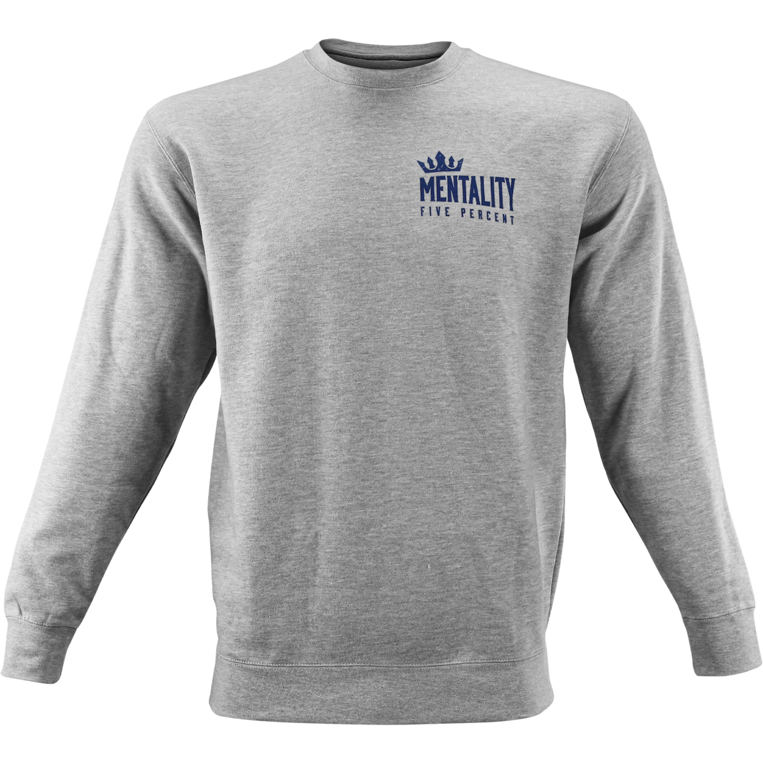 Mentality Five Percent, Heather Gray Crewneck Sweater