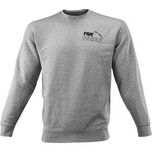 Five Percent Crown, Heather Gray Sweatshirt
