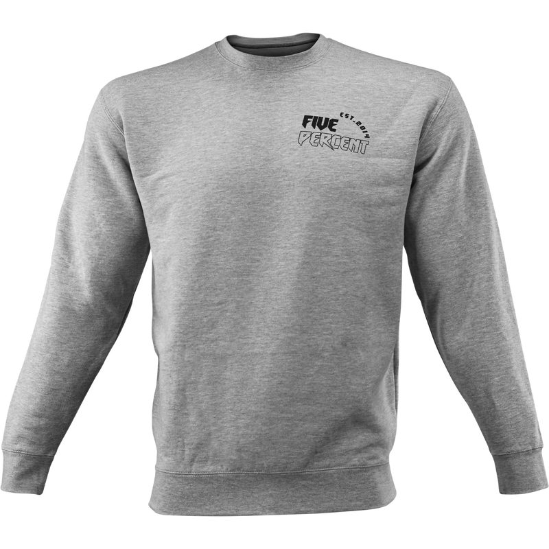 Five Percent Crown, Heather Gray Sweatshirt