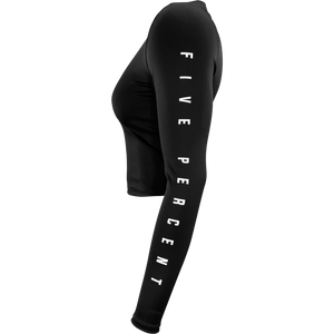 Five Percent, Women's Cropped Long Sleeved Shirt