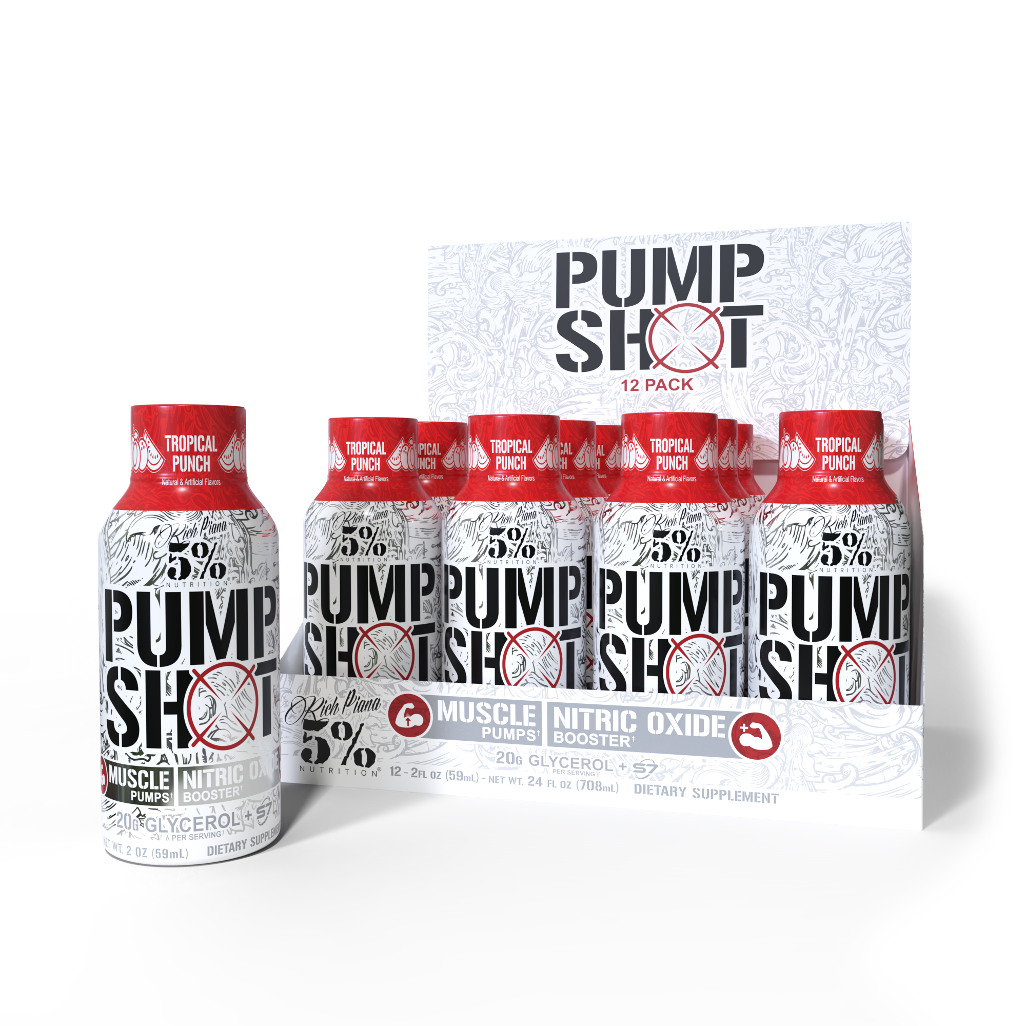 Pump Shot Nitric Oxide Booster (12 Pack)