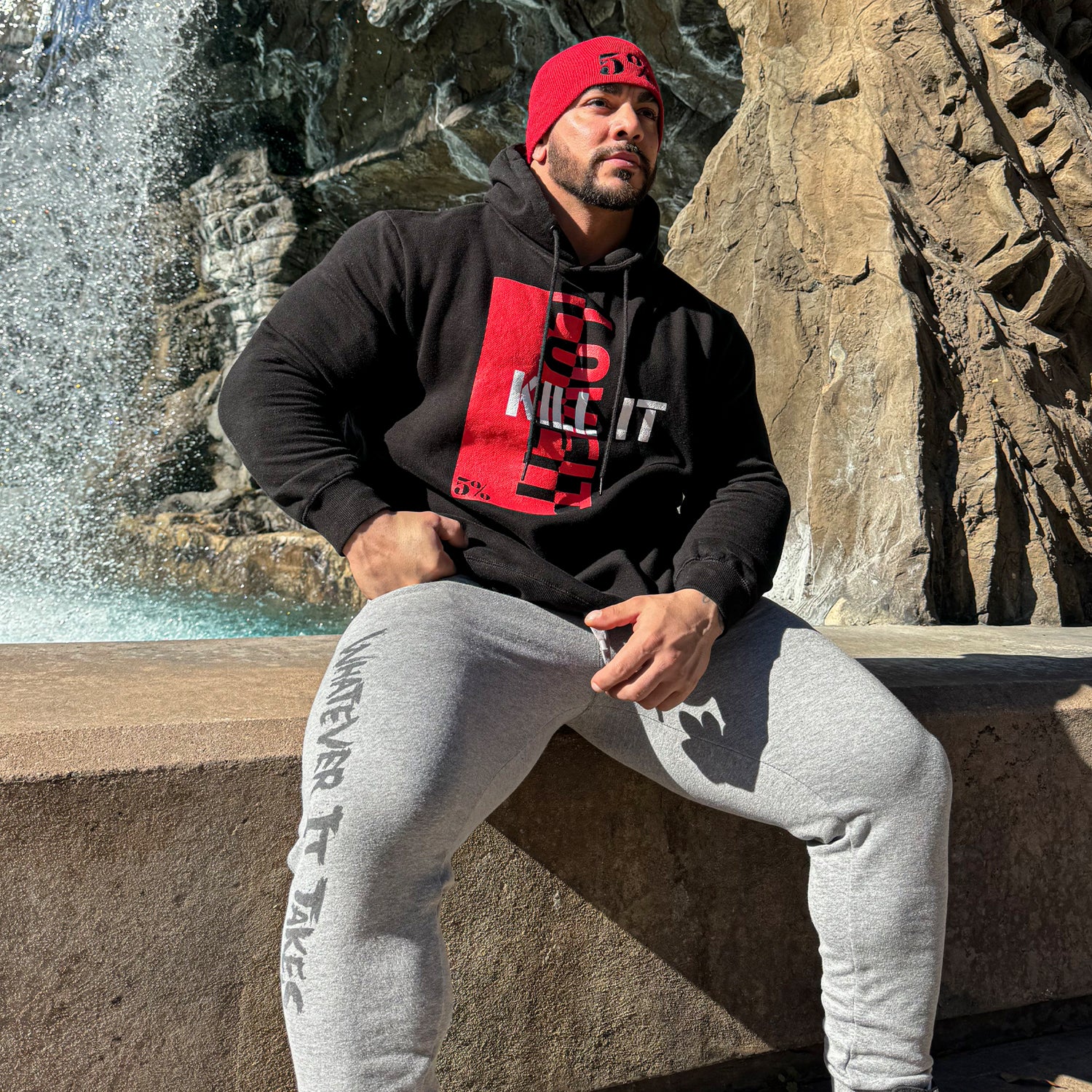 Love It, Kill It Block, Black Pullover Hoodie - 5% Nutrition