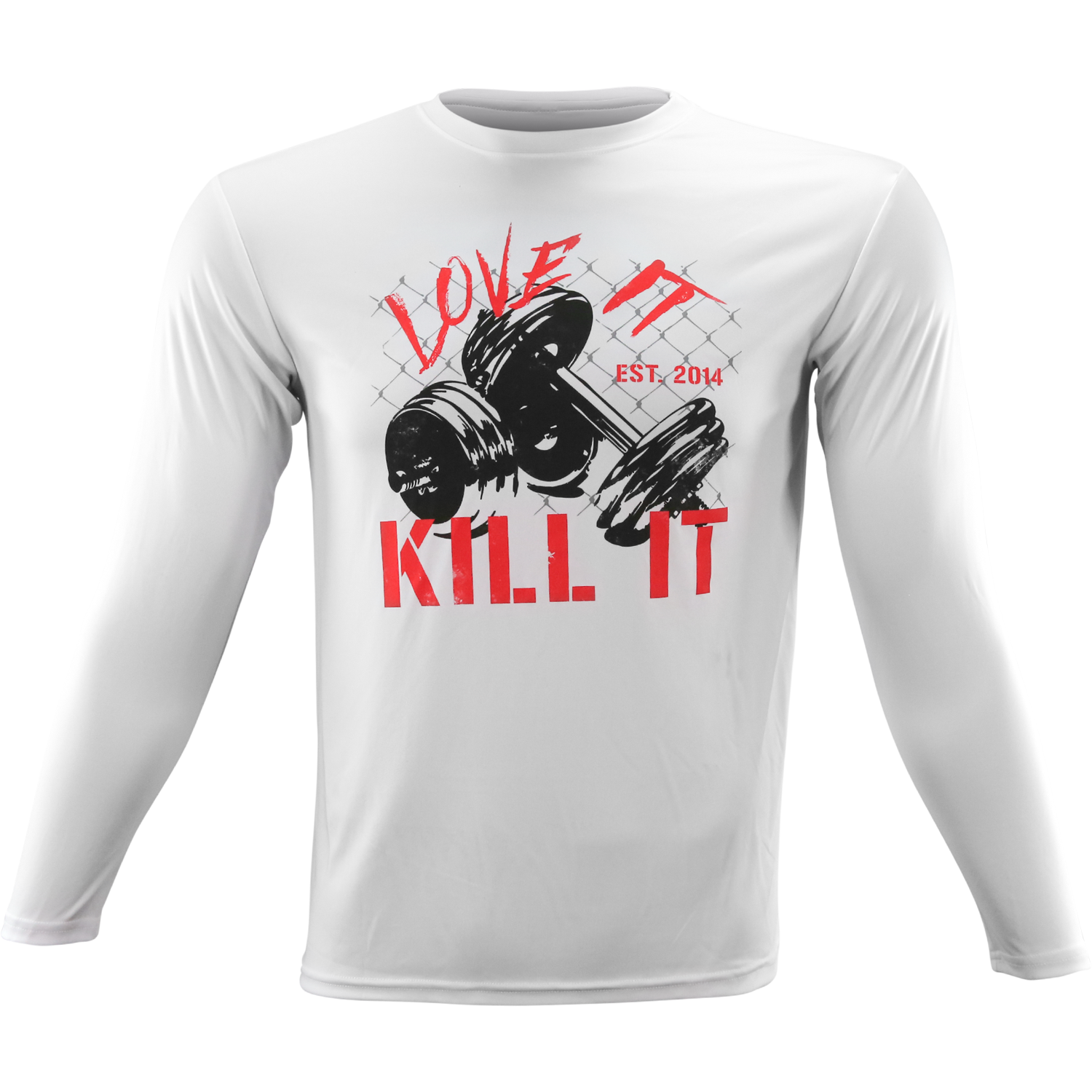 Love It Kill It, White Long Sleeved Shirt - 5% Nutrition