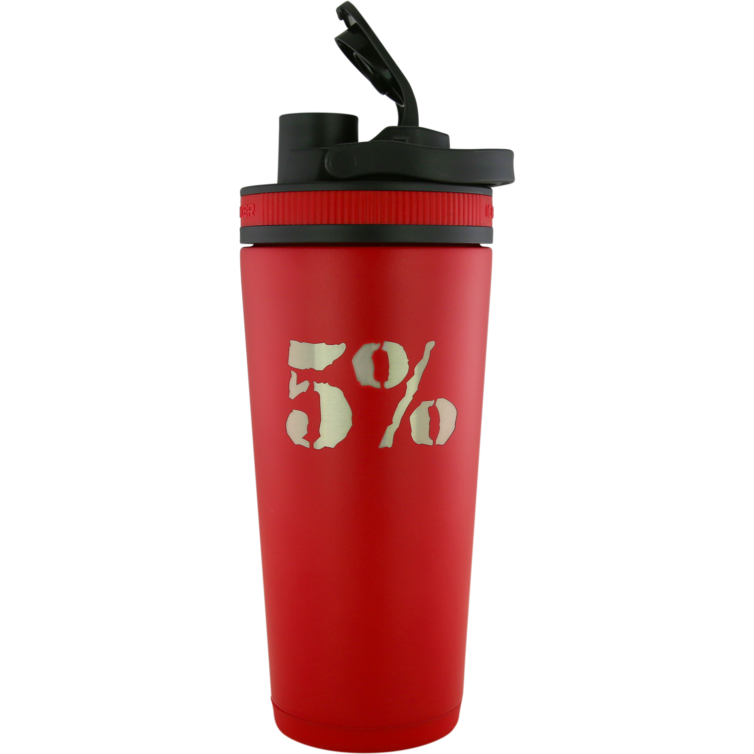 Red 26oz Vacuum-Insulated Ice Shaker Cup - 5% Nutrition