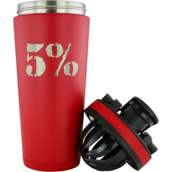 Red 26oz Vacuum-Insulated Ice Shaker Cup - 5% Nutrition