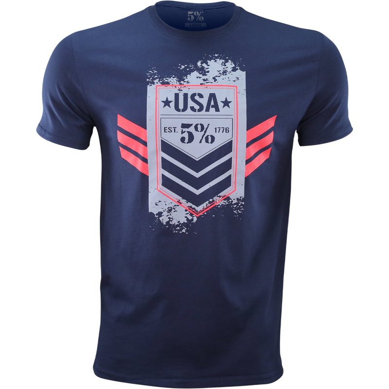 USA Flag, Navy T-Shirt