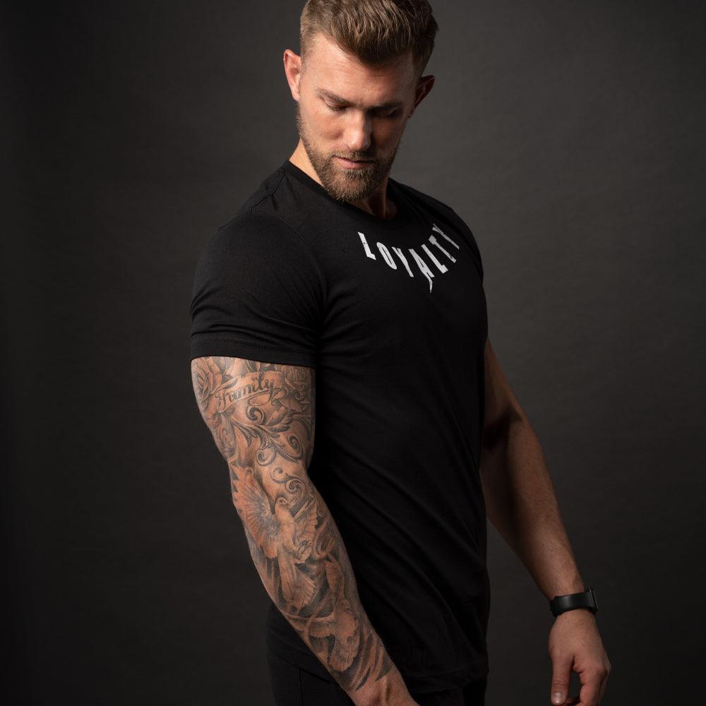 LOYALTY, Black T-Shirt with White Lettering - 5% Nutrition