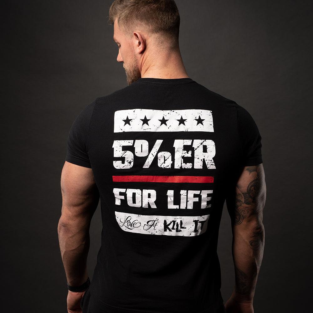 LOYALTY, Black T-Shirt with White Lettering - 5% Nutrition