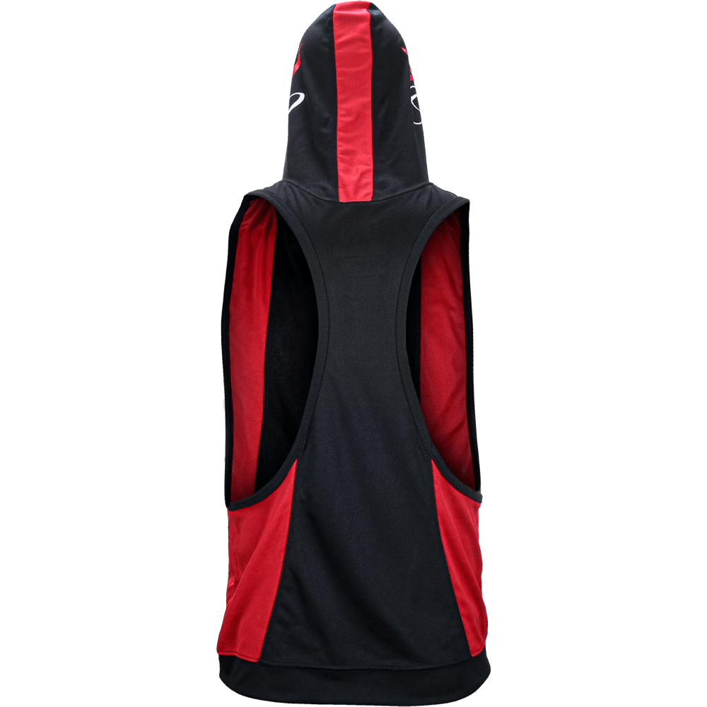 5% Black & Red Stringer Hoodie - 5% Nutrition