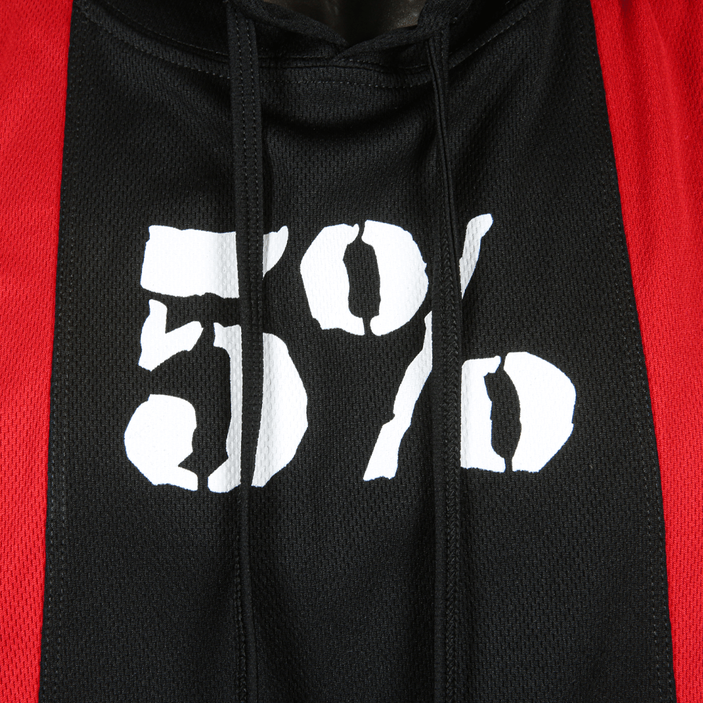 5% Black & Red Stringer Hoodie - 5% Nutrition