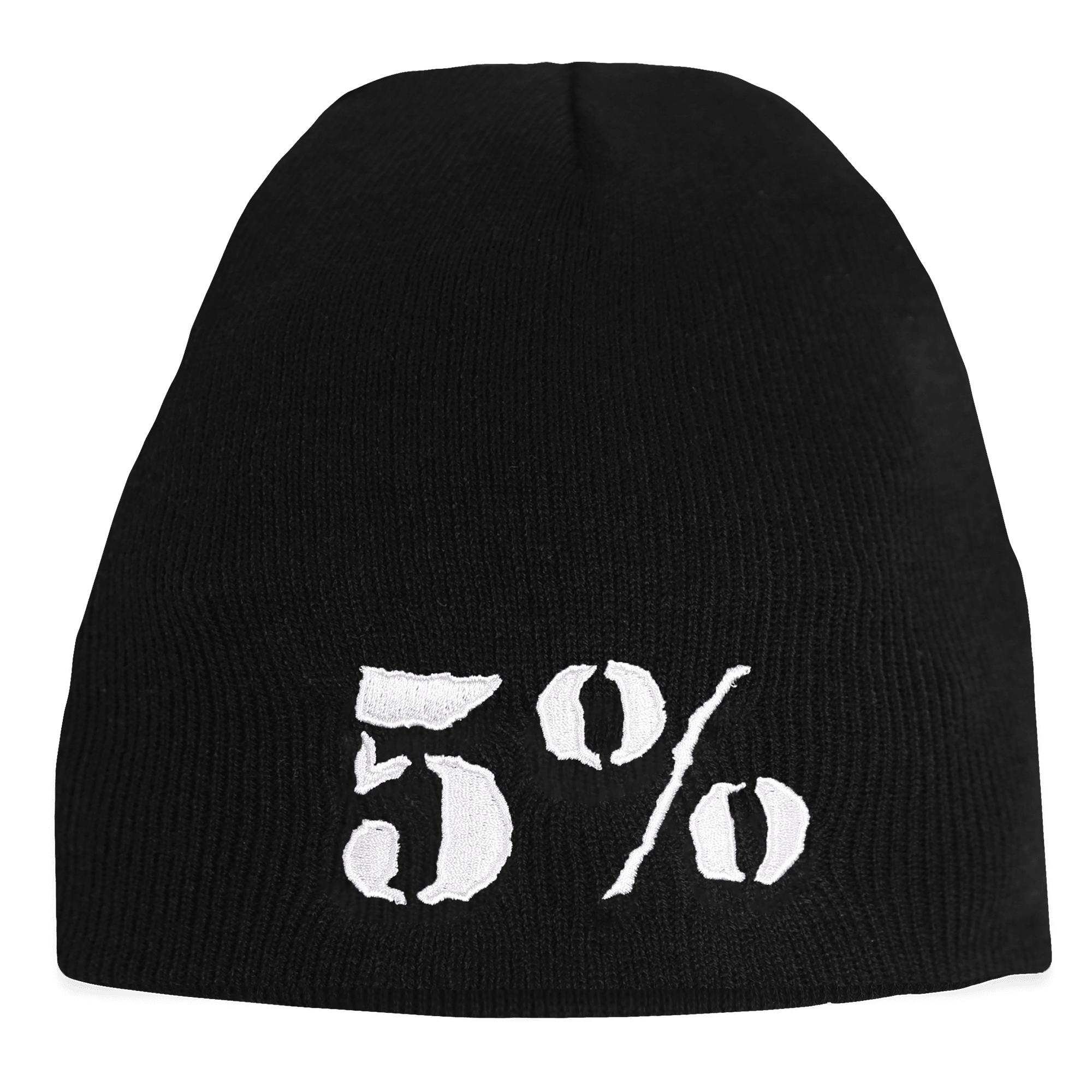 5% Black Beanie with White Lettering - 5% Nutrition