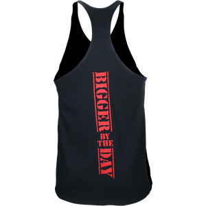 5%, Black Stringer Tank with Red Lettering - 5% Nutrition