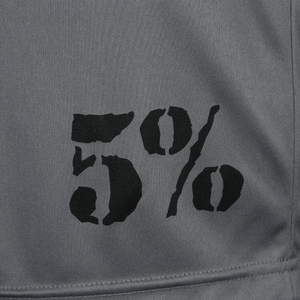 5% Grey Shorts with White Lettering - 5% Nutrition
