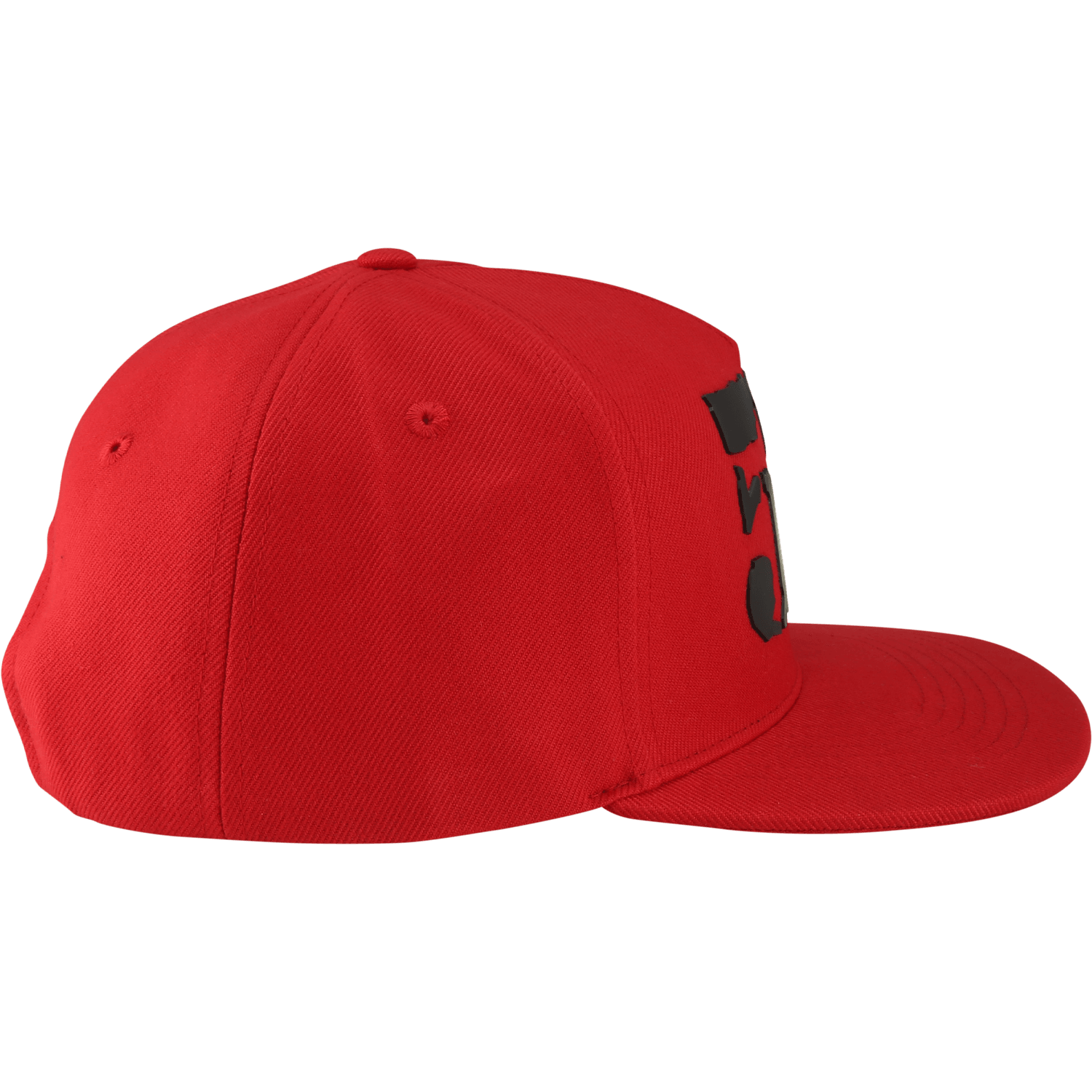 5% Rubber Logo, Red Hat with Black Lettering - 5% Nutrition