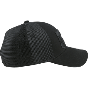 5% Trucker Hat, Black Hat with Black Lettering - 5% Nutrition
