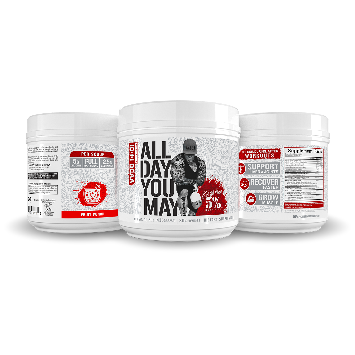 All Day You May BCAA Recovery Drink: Legendary Series - 5% Nutrition