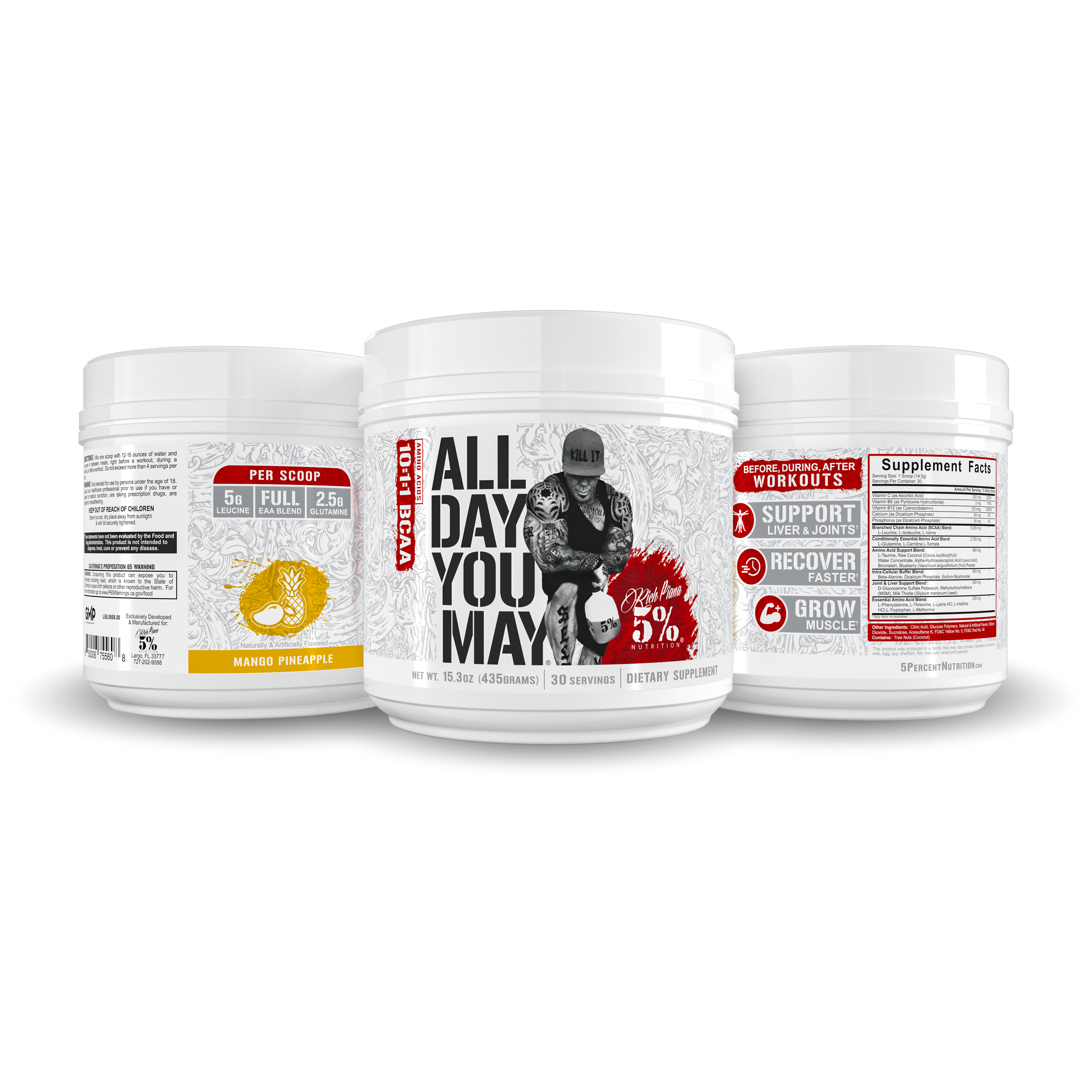 All Day You May BCAA Recovery Drink: Legendary Series - 5% Nutrition