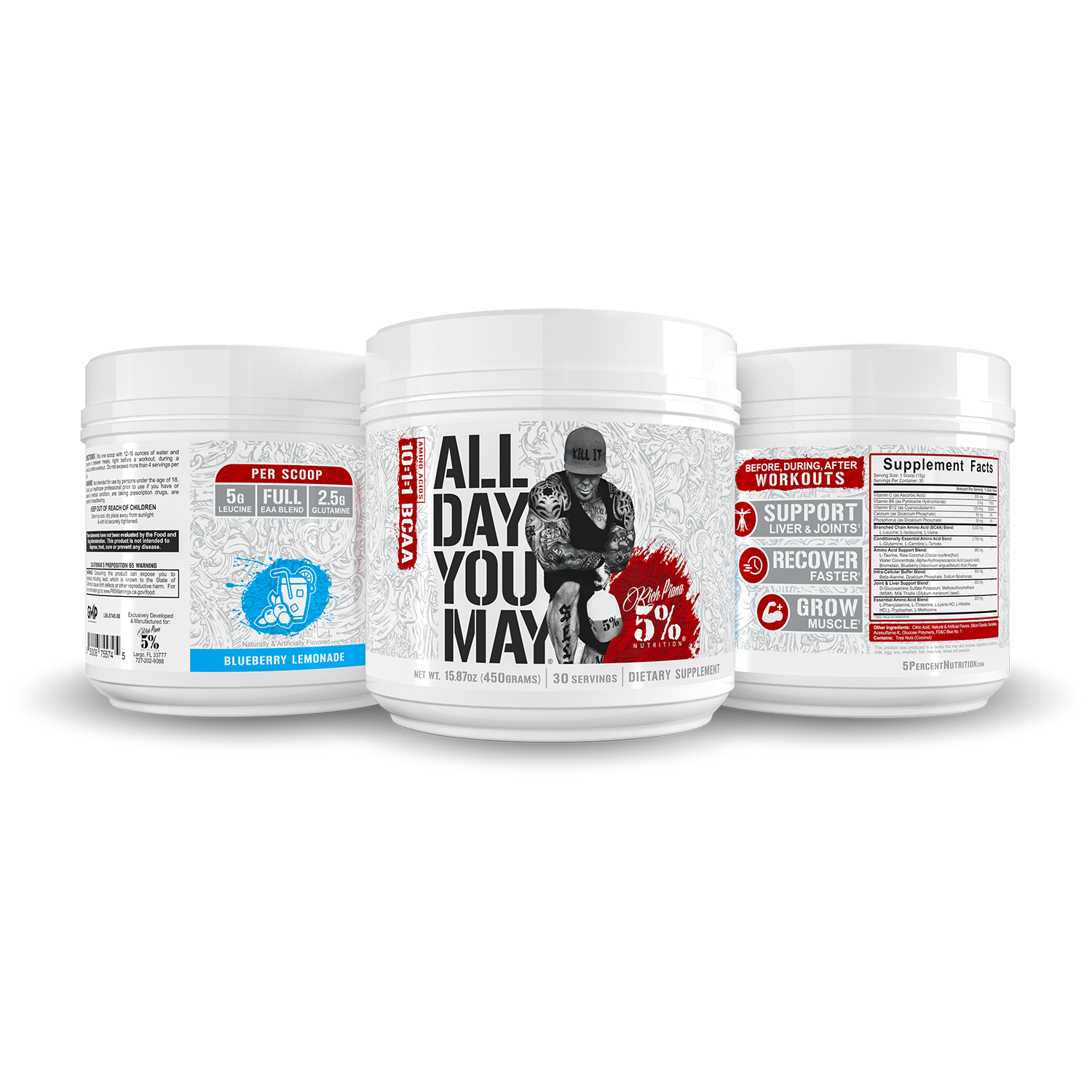 All Day You May BCAA Recovery Drink: Legendary Series - 5% Nutrition