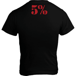Bigger By The Day, Black T-Shirt with Red Lettering - 5% Nutrition