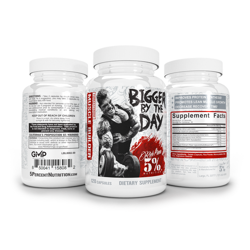 Bigger By The Day Muscle Builder with Turkesterone - 5% Nutrition