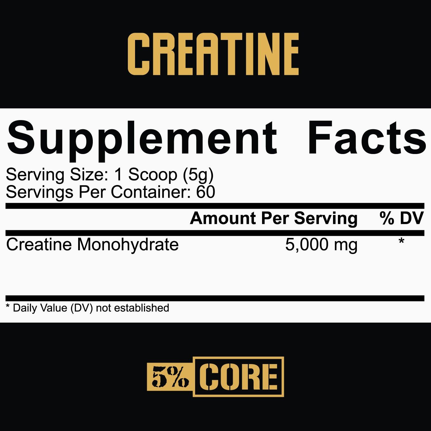 Creatine Monohydrate - 5% Nutrition