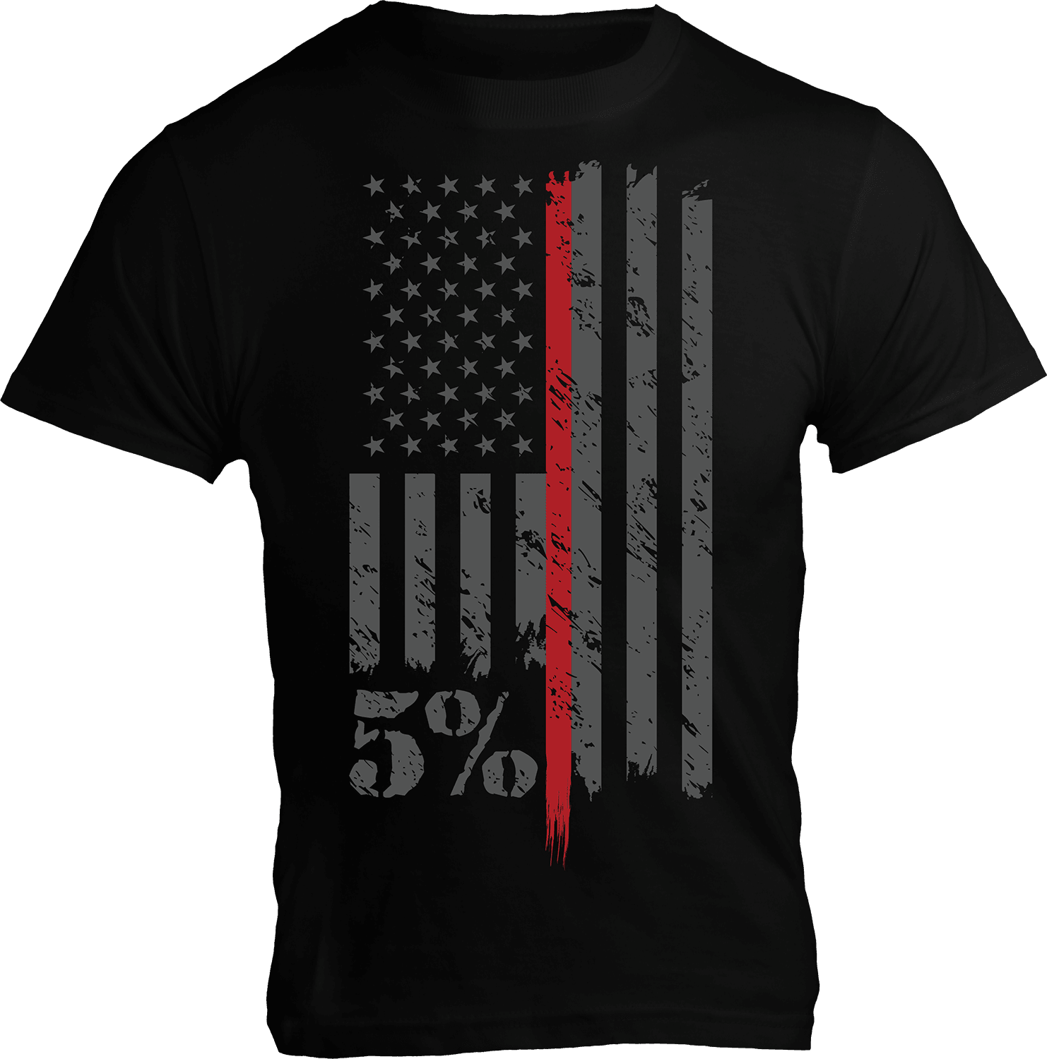 First Responder Thin Red Line T-Shirt - 5% Nutrition