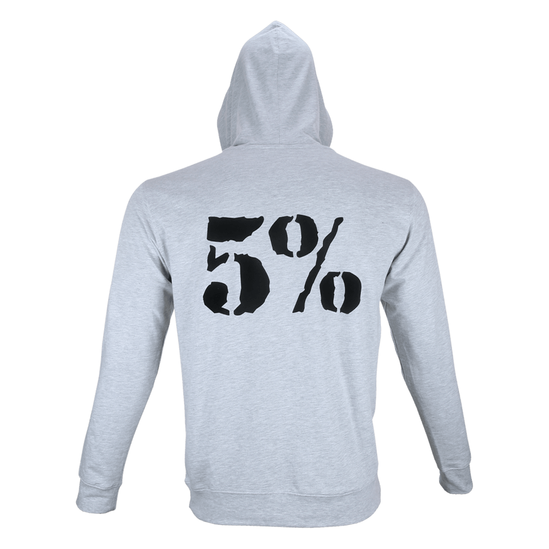 Good F*cking Morning, Gray Hoodie with Black Lettering - 5% Nutrition