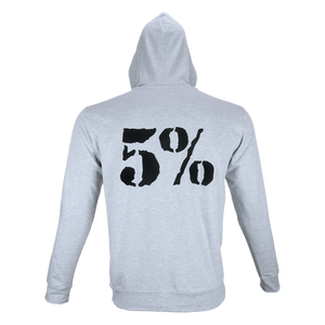 Good F*cking Morning, Gray Hoodie with Black Lettering - 5% Nutrition