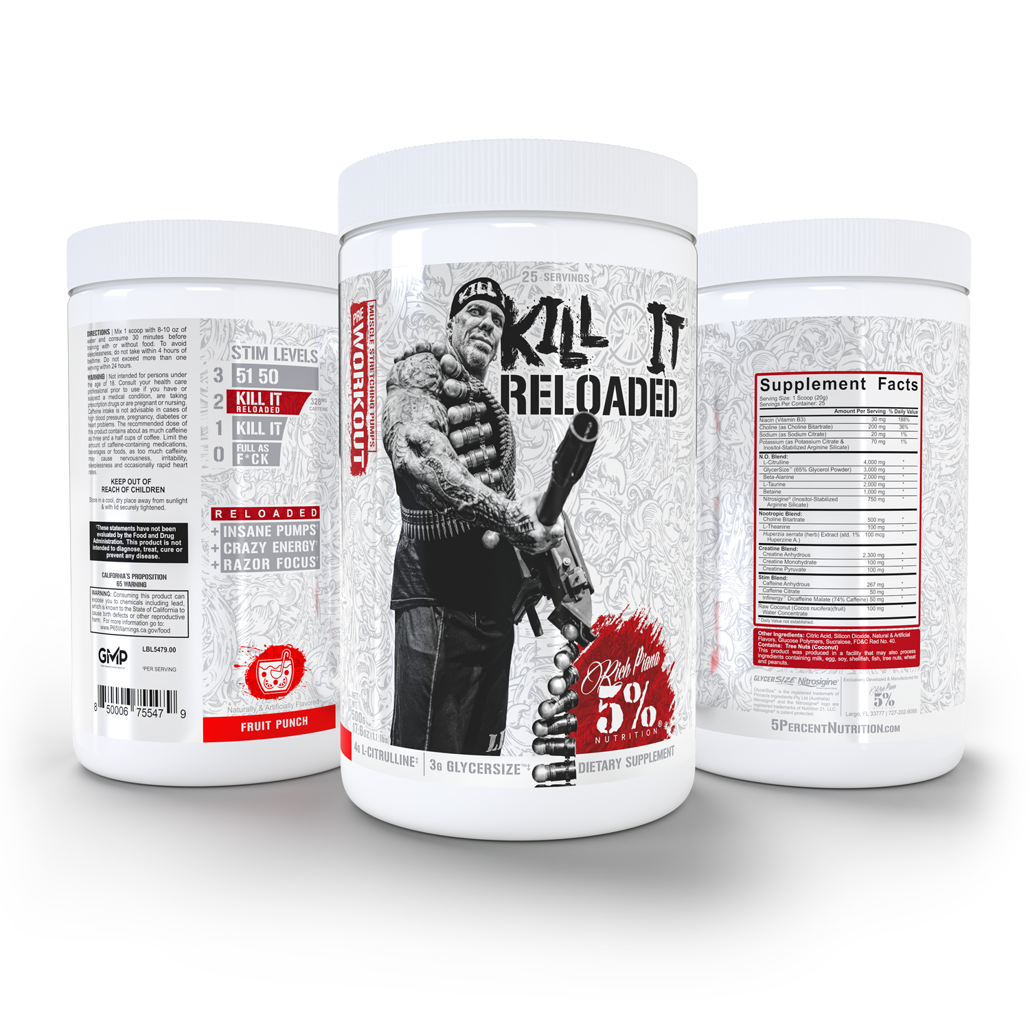 Kill It Reloaded Pre-Workout: Legendary Series - 5% Nutrition