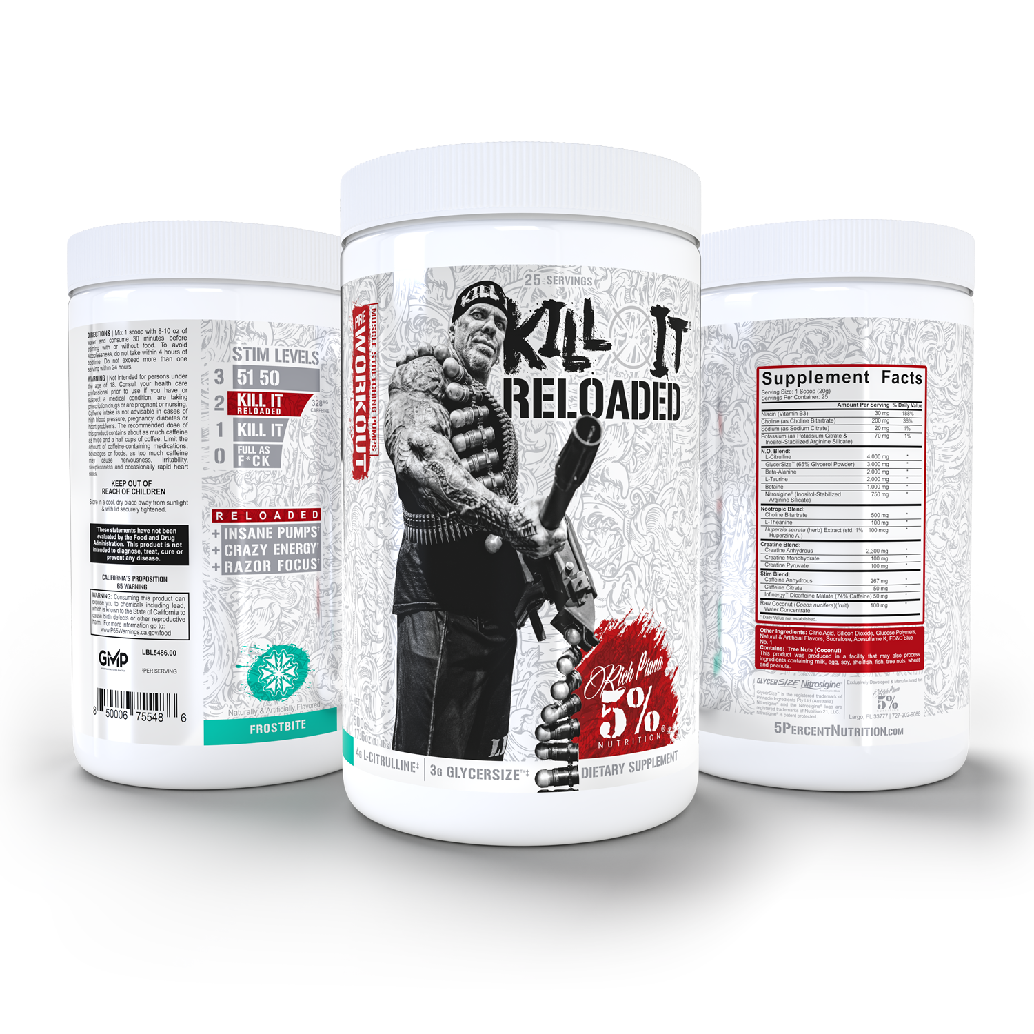 Kill It Reloaded Pre-Workout: Legendary Series - 5% Nutrition