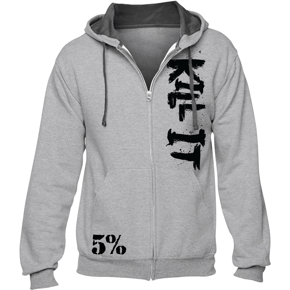 Kill It, Zip-Up Hoodie (Gray) - 5% Nutrition