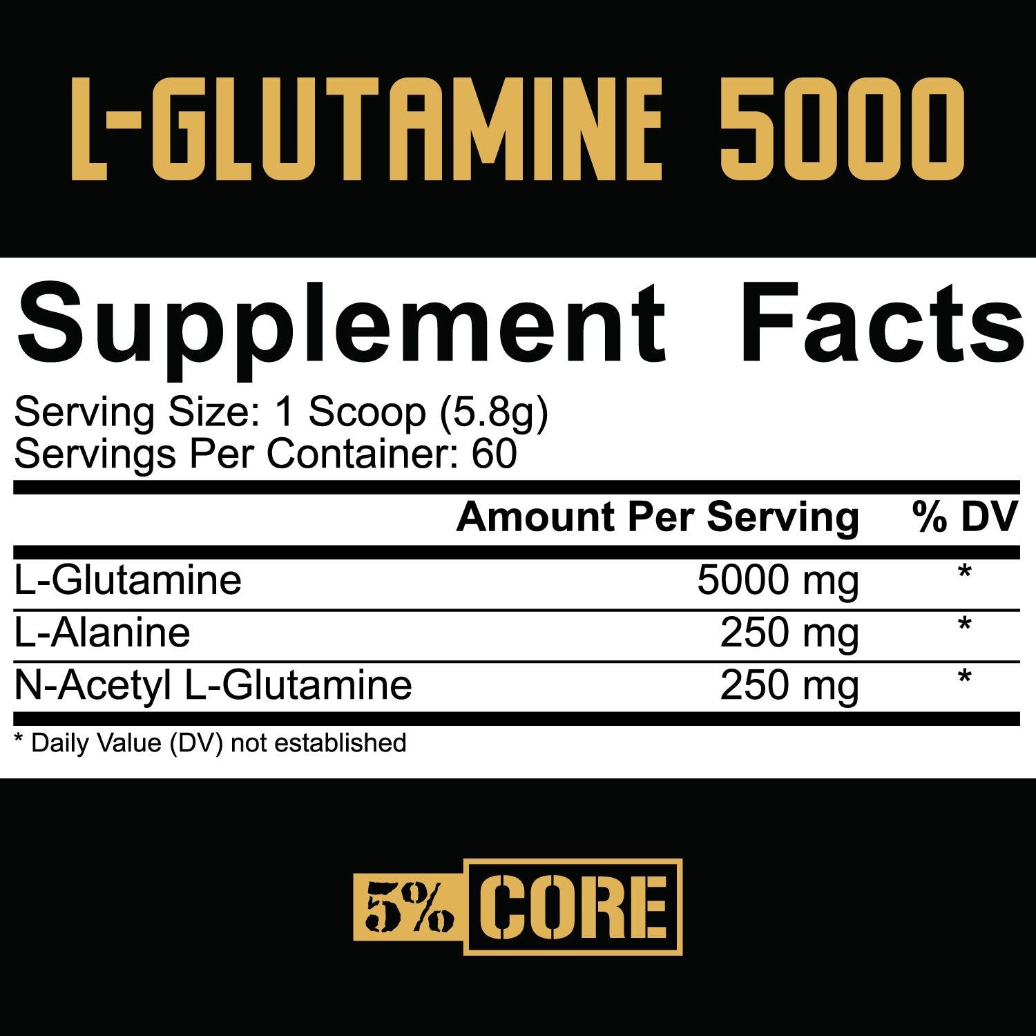 L-Glutamine 5000 - 5% Nutrition