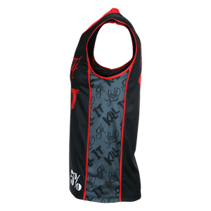 Love It Kill It, Black & Red Basketball Jersey - 5% Nutrition