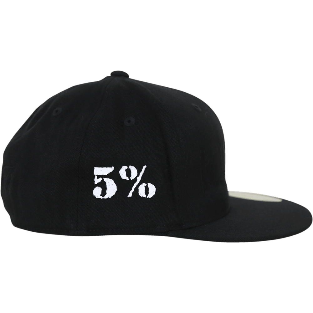 Love It Kill It, Black Hat with Black Lettering - 5% Nutrition