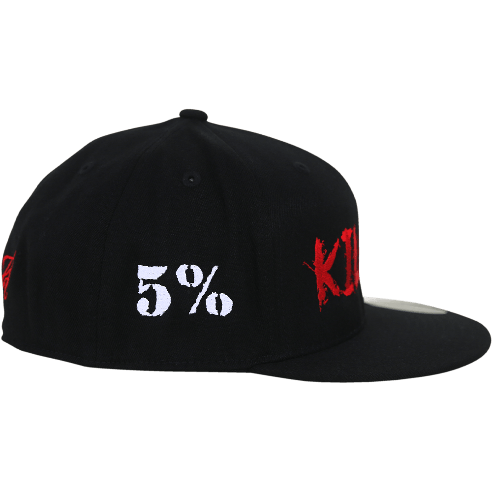 Love It Kill It, Black Hat with Red Lettering - 5% Nutrition