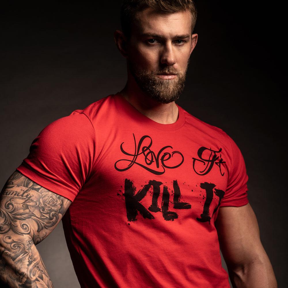 Love It Kill It, Red T-Shirt with Black Graphics - 5% Nutrition