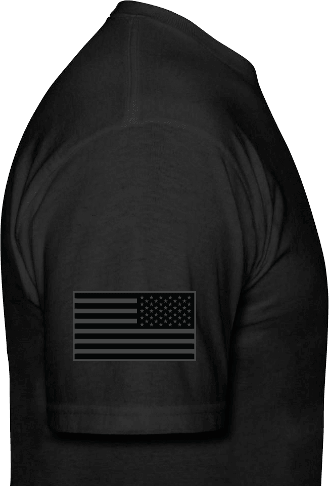 Military, Black T-Shirt with Gray and Green Graphic - 5% Nutrition