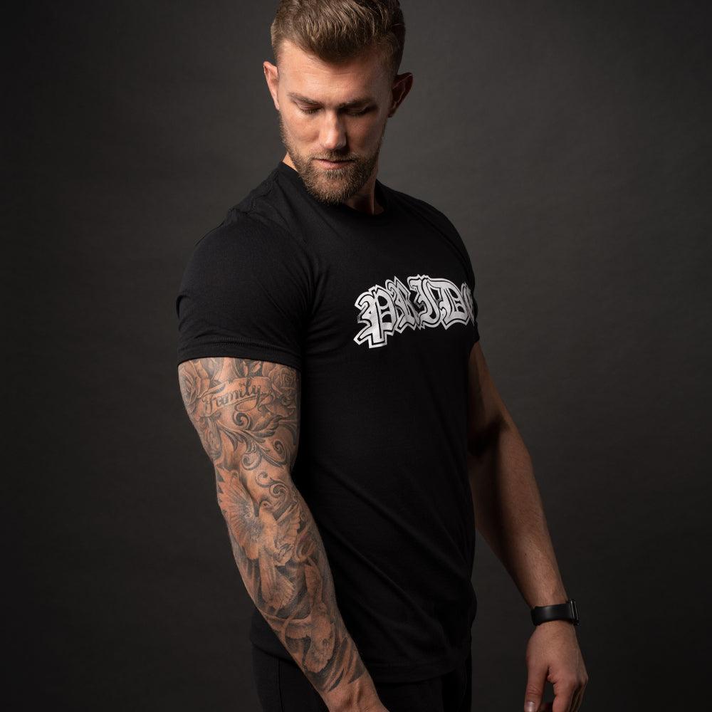 Pride, Black T-Shirt with White Lettering - 5% Nutrition