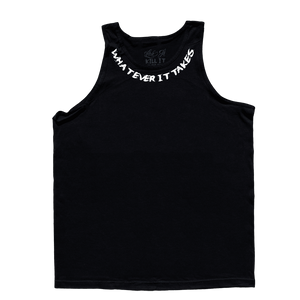 Whatever It Takes, Black Tank Top with White Lettering - 5% Nutrition