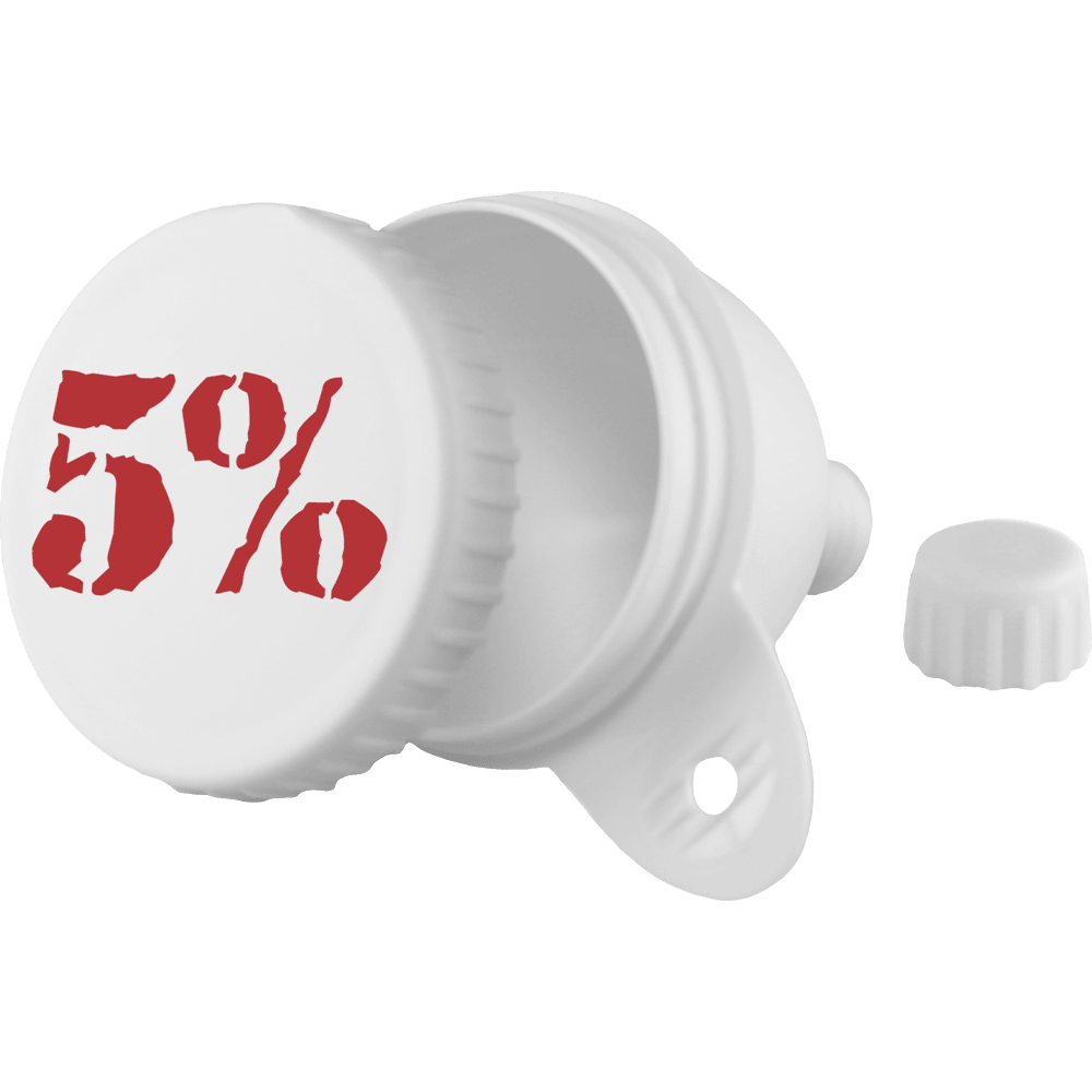 White Funnel with 100ml Storage - 5% Nutrition